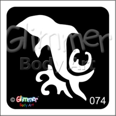 Glitter tattoo 074 Dolphin Wave Pack Of 5 